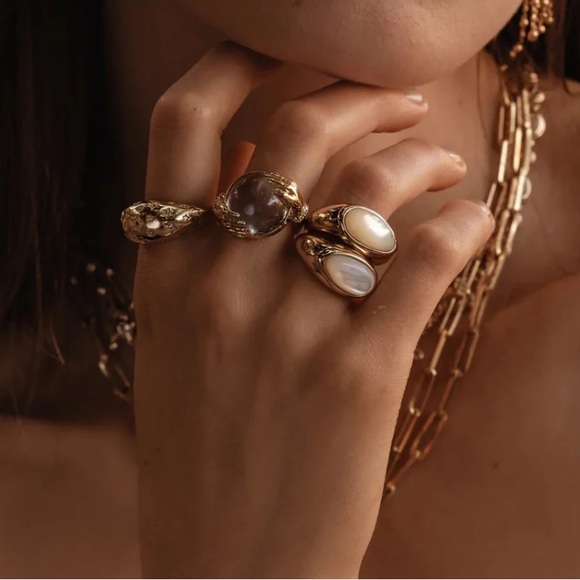 Awe inspired fortune teller ring Elegant Gold ring - Picture 4 of 9